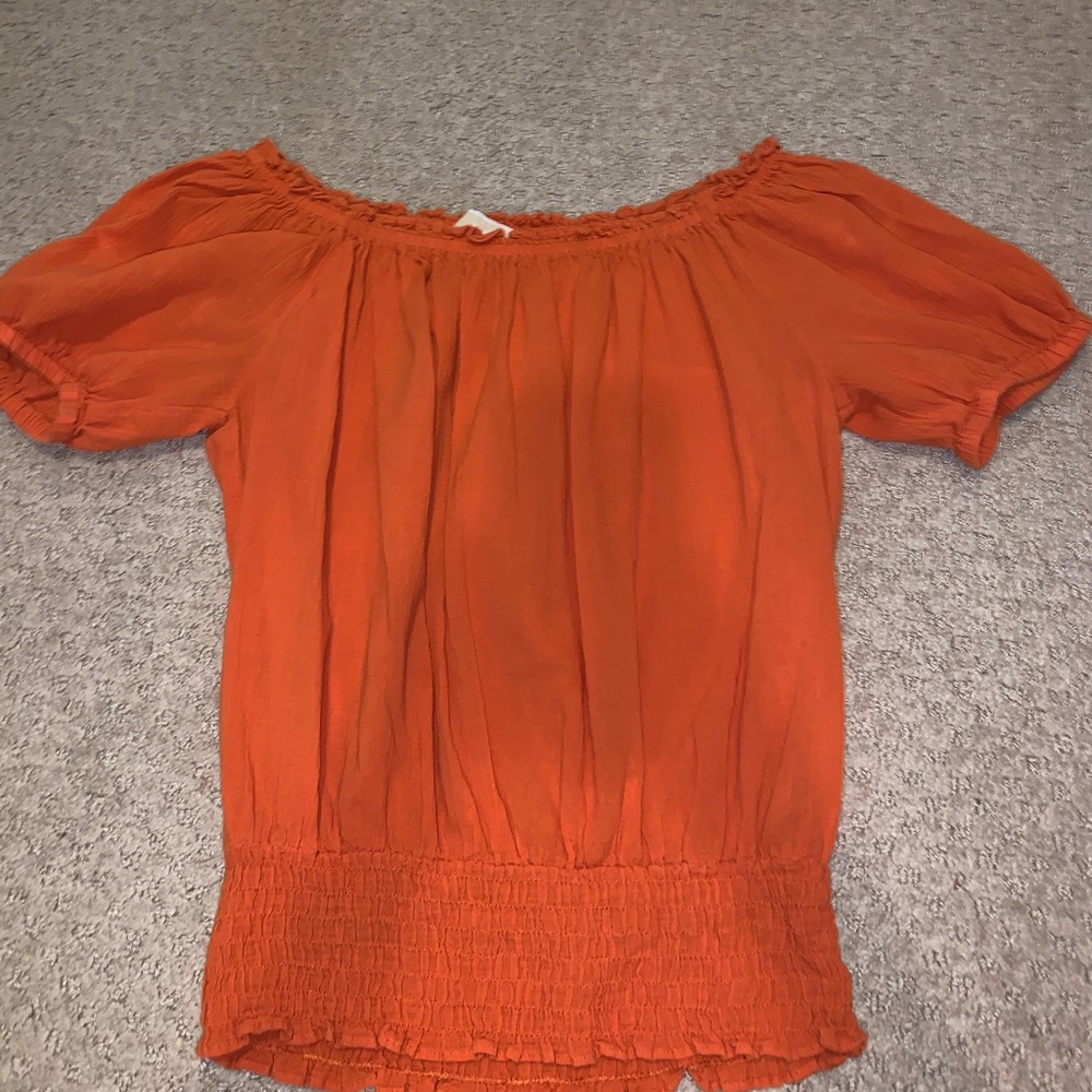 Orange shirt